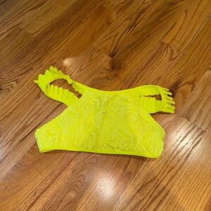 Aerie Neon Yellow Bikini Top - S